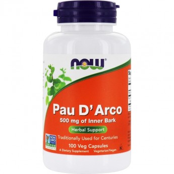 Добавка NOW Pau D'Arco, 500 мг - 100 капсул