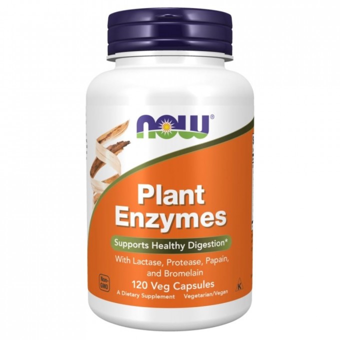 Энзимы Растительные NOW FOODS PLANT ENZYMES 120 капсул NS31105