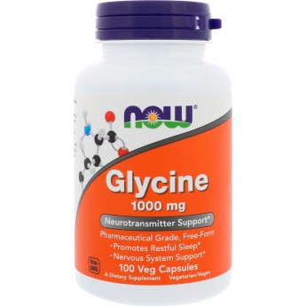 Глицин NOW FOODS GLYCINE, 1000 мг