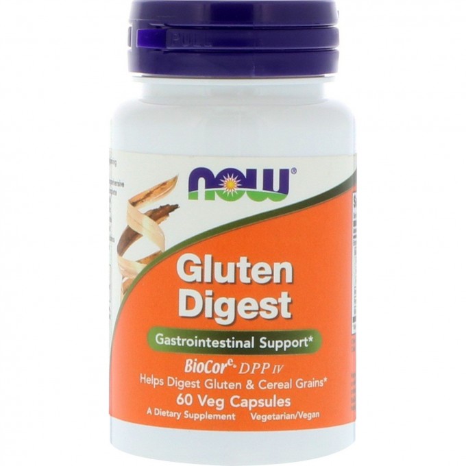 Глютен NOW FOODS GLUTEN DIGEST, 60 капсул NS29547