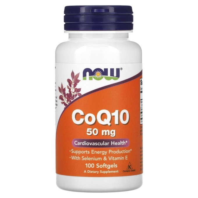 Коэнзим NOW FOODS Q10, 50 мг - 100 капсул NS3192