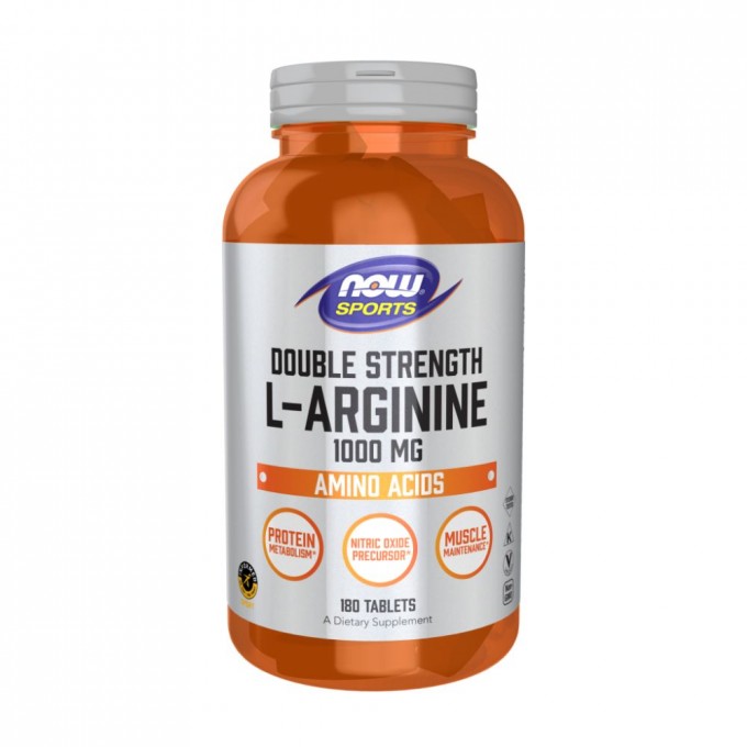 L-Arginine NOW FOODS L-Аргинин 1000 мг, 180 таблеток NS32560