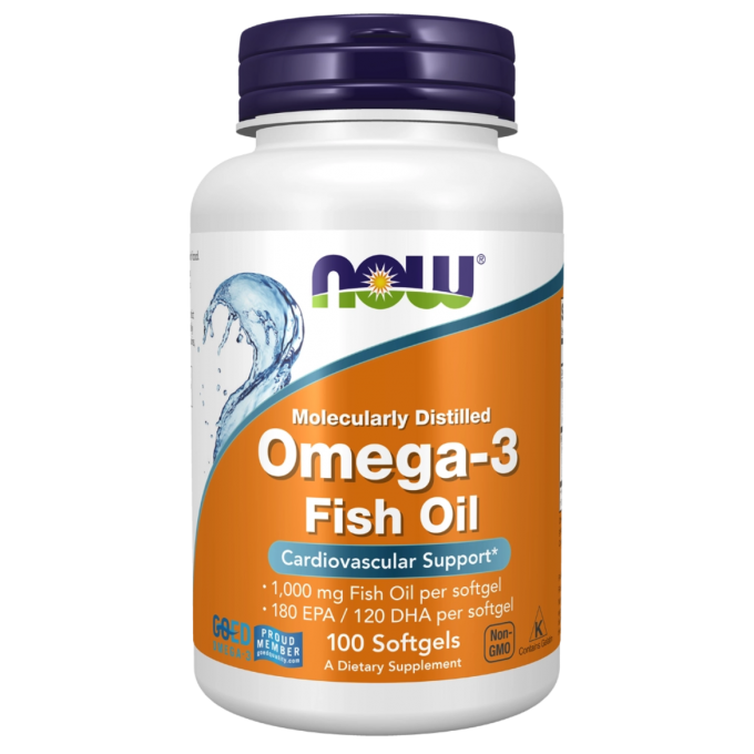 Омега NOW FOODS OMEGA-3 1000mg 100 капсул NS10754