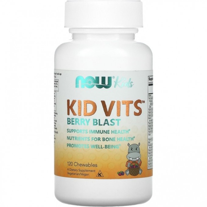 Витаминный комплекс NOW Kid Vits, 120 ягодных таблеток NS28695